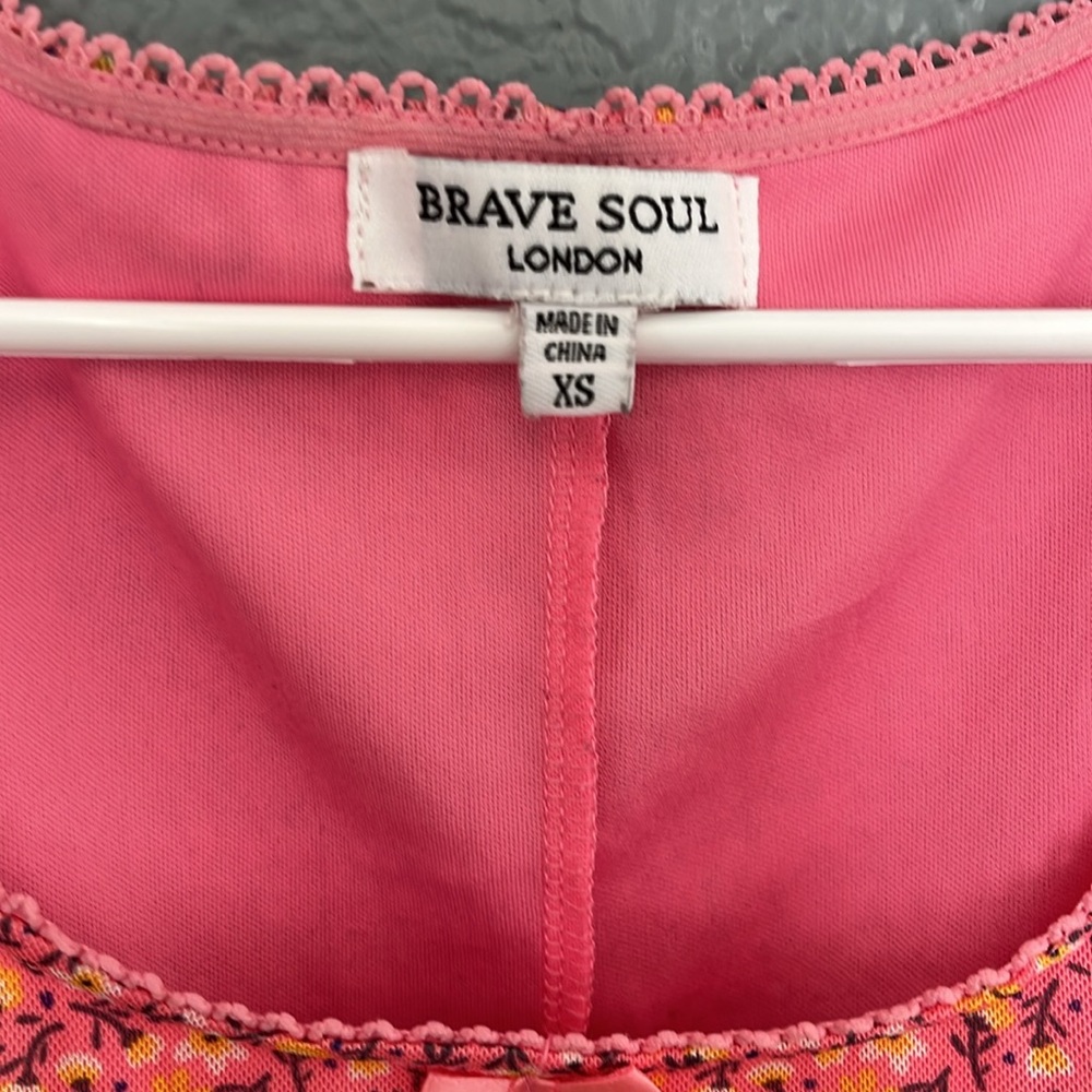 Brave Soul London// Baby Doll Sheer Floral Dress Size XS - Picture 6 of 11